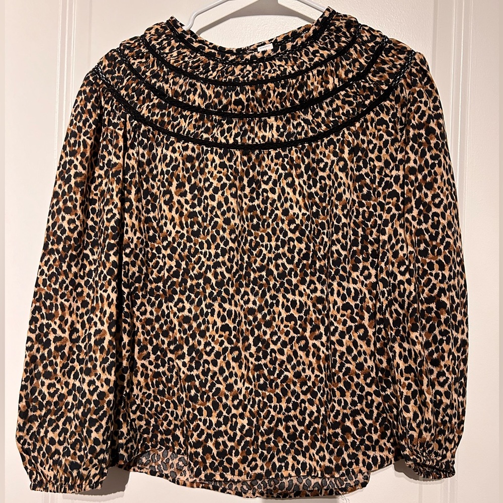Leopard Print Old Navy Blouse